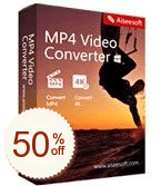 Aiseesoft MP4 Video Converter Code coupon de réduction