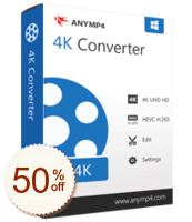 AnyMP4 4K Converter Code coupon de réduction
