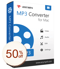 AnyMP4 MP3 Converter for Mac Discount Coupon Code