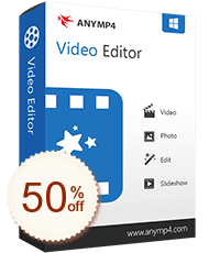 AnyMP4 Video Editor Code coupon de réduction