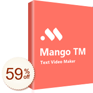 Mango Text Video Maker Code coupon de réduction