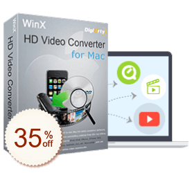 WinX HD Video Converter for Mac Code coupon de réduction