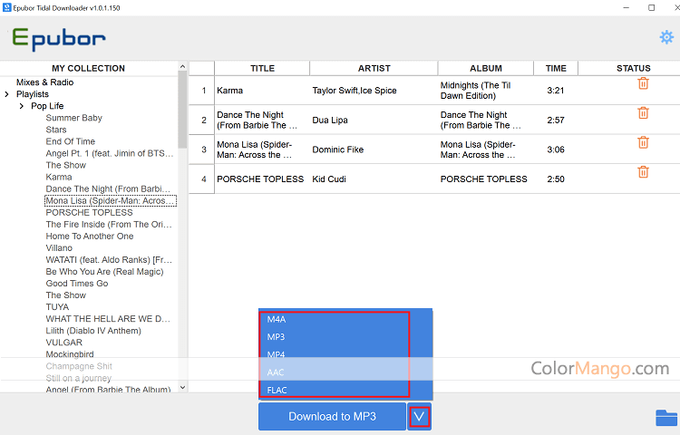 Epubor Tidal Downloader Screenshot