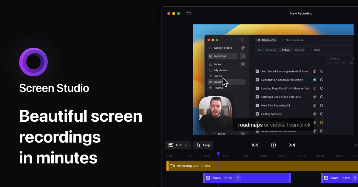 Screen Studio Screenshot