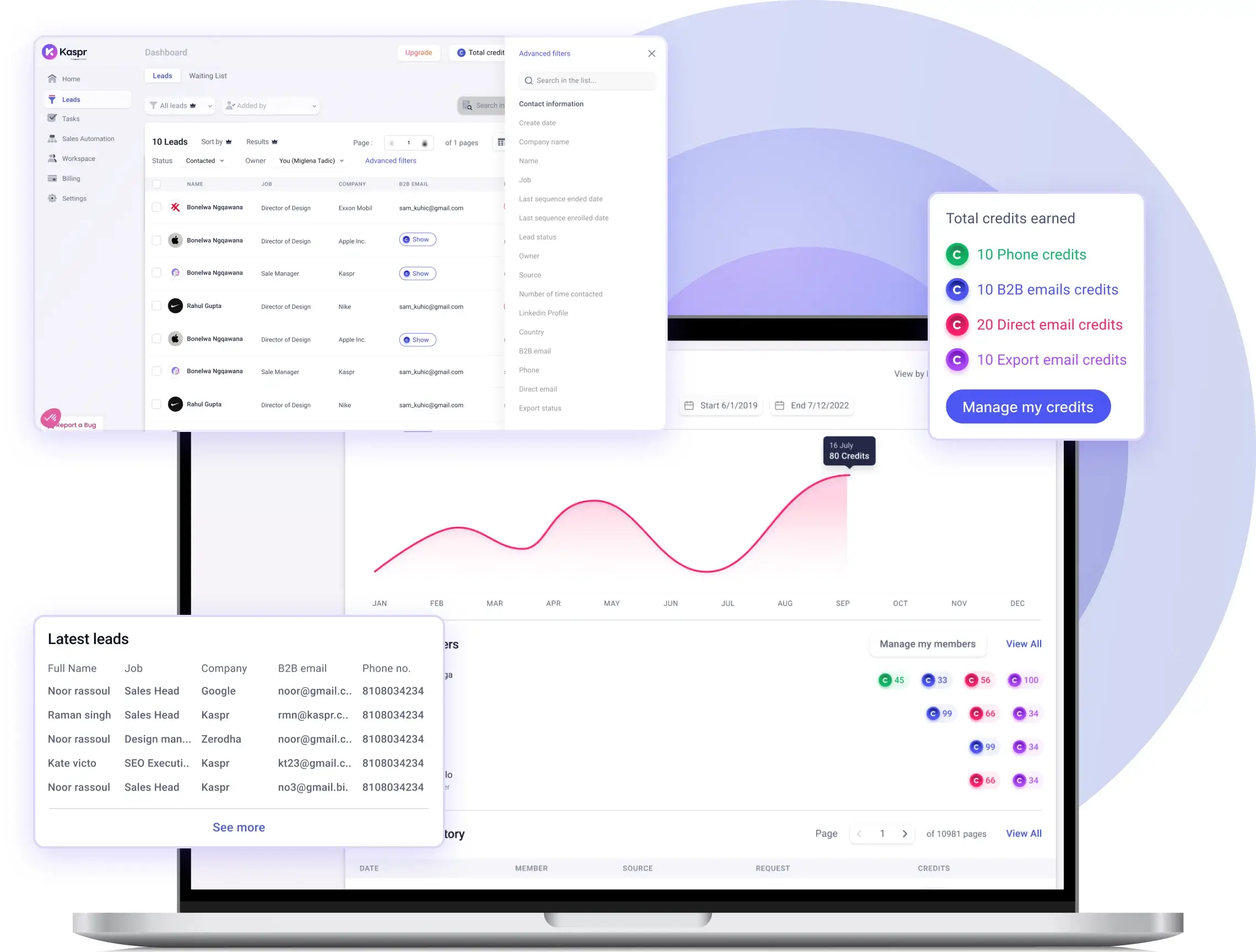 Kaspr Screenshot