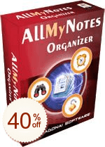 AllMyNotes Organizer Code coupon de réduction