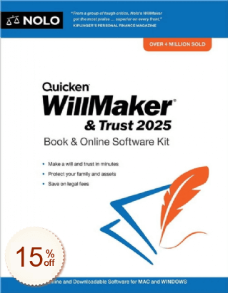 Quicken WillMaker & Trust Code coupon de réduction
