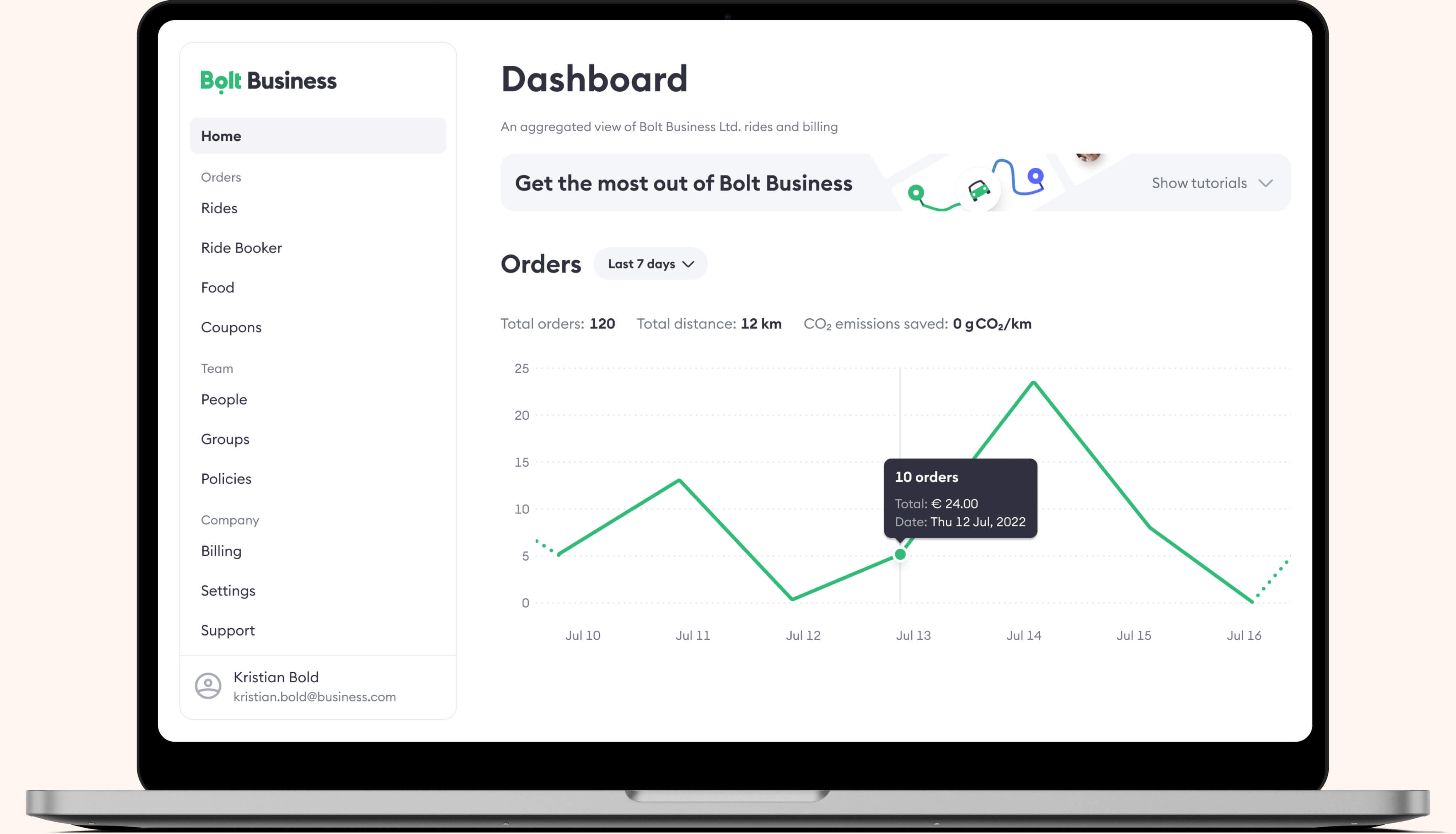 Bolt Business Screenshot