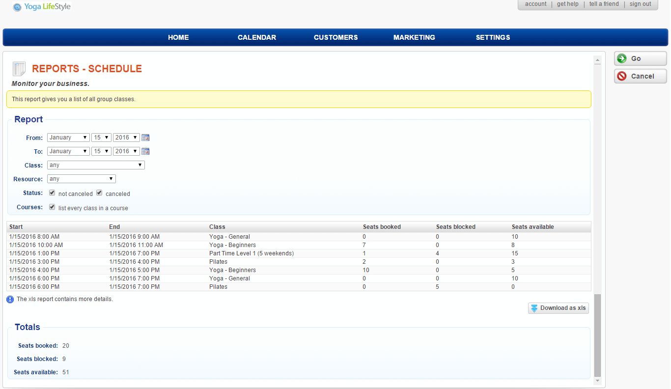 Bookeo Screenshot