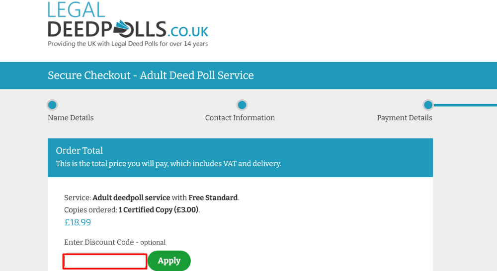 Legal Deedpolls Screenshot