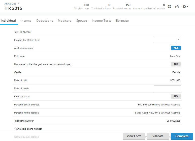 LodgeiT Screenshot