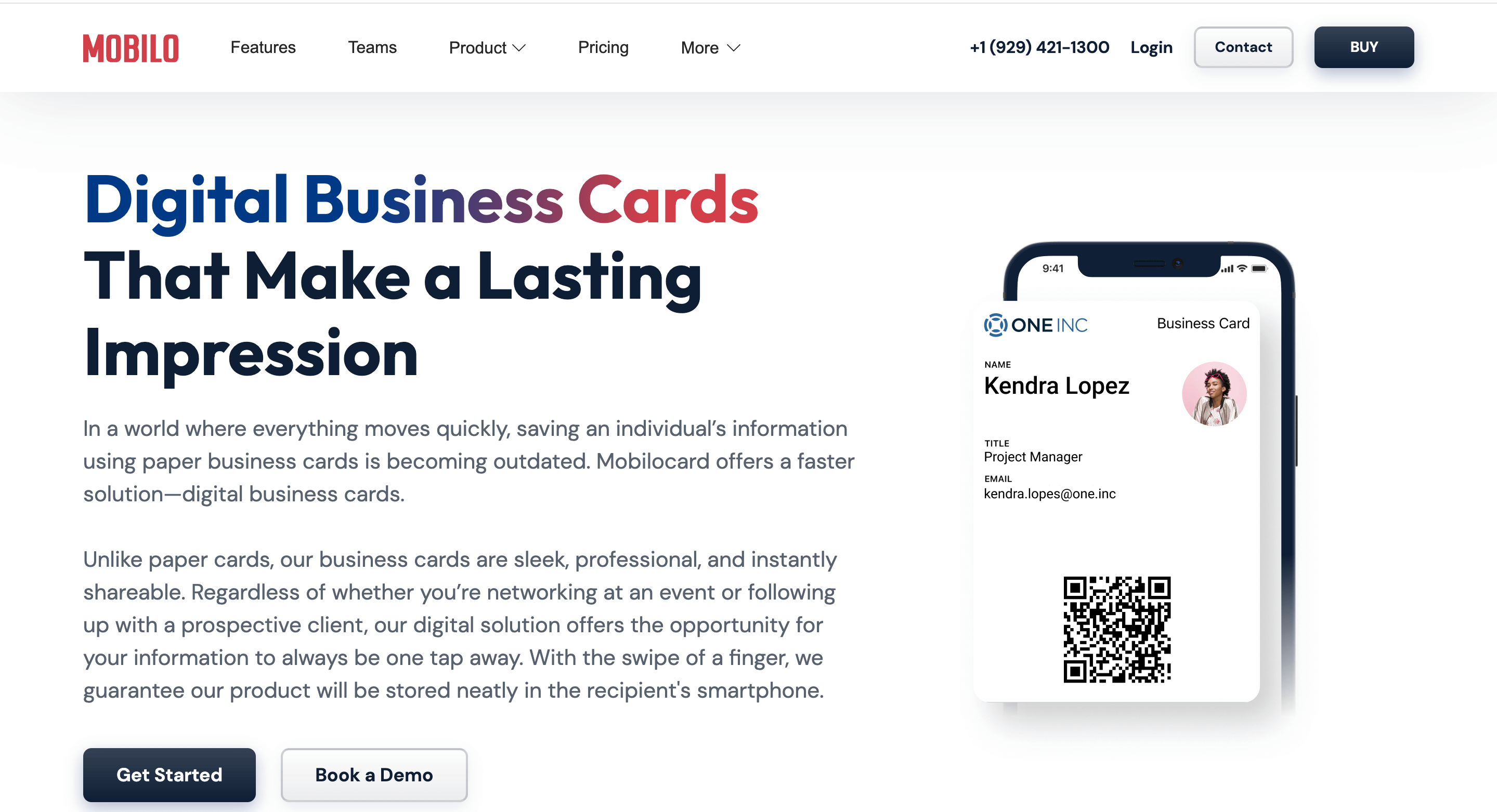 Mobilo Card Screenshot