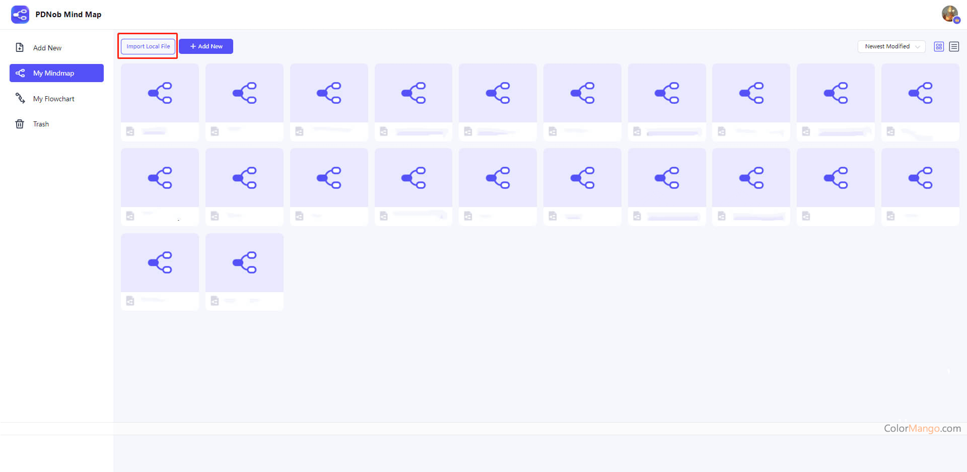 PDNob Mind Map Screenshot