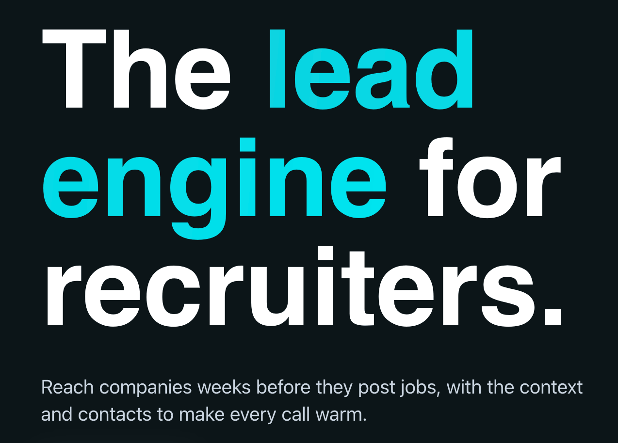 Recruit Signals Screenshot