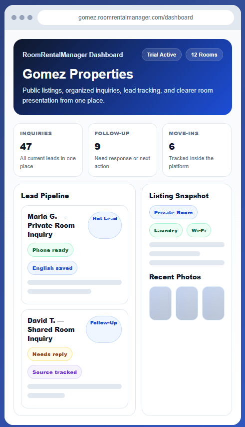 RoomRentalManager Screenshot
