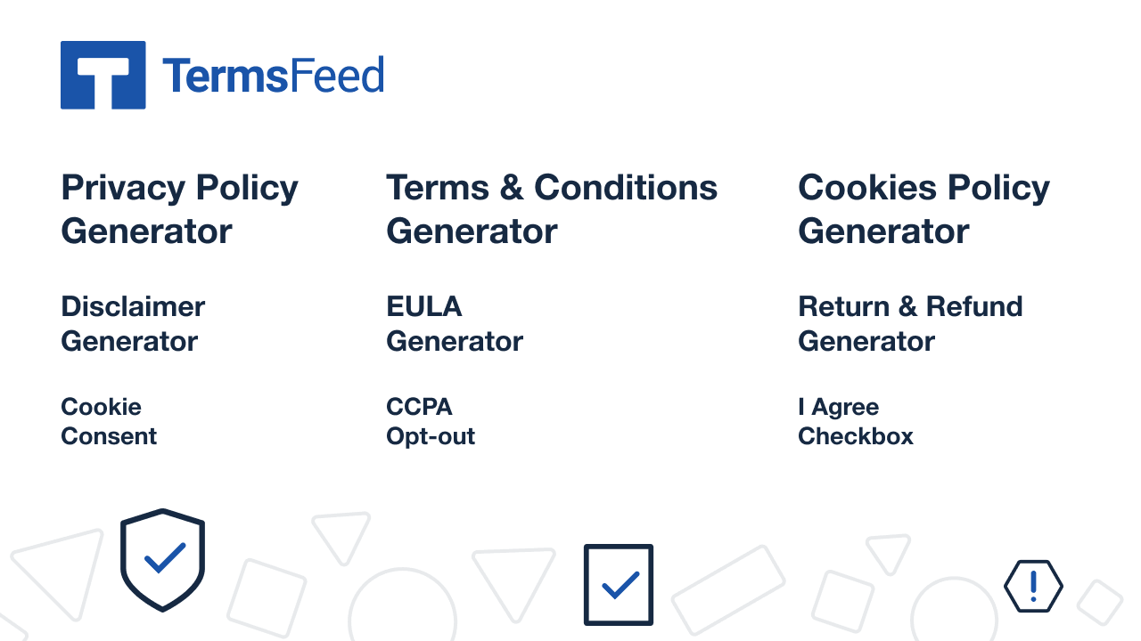 TermsFeed Screenshot