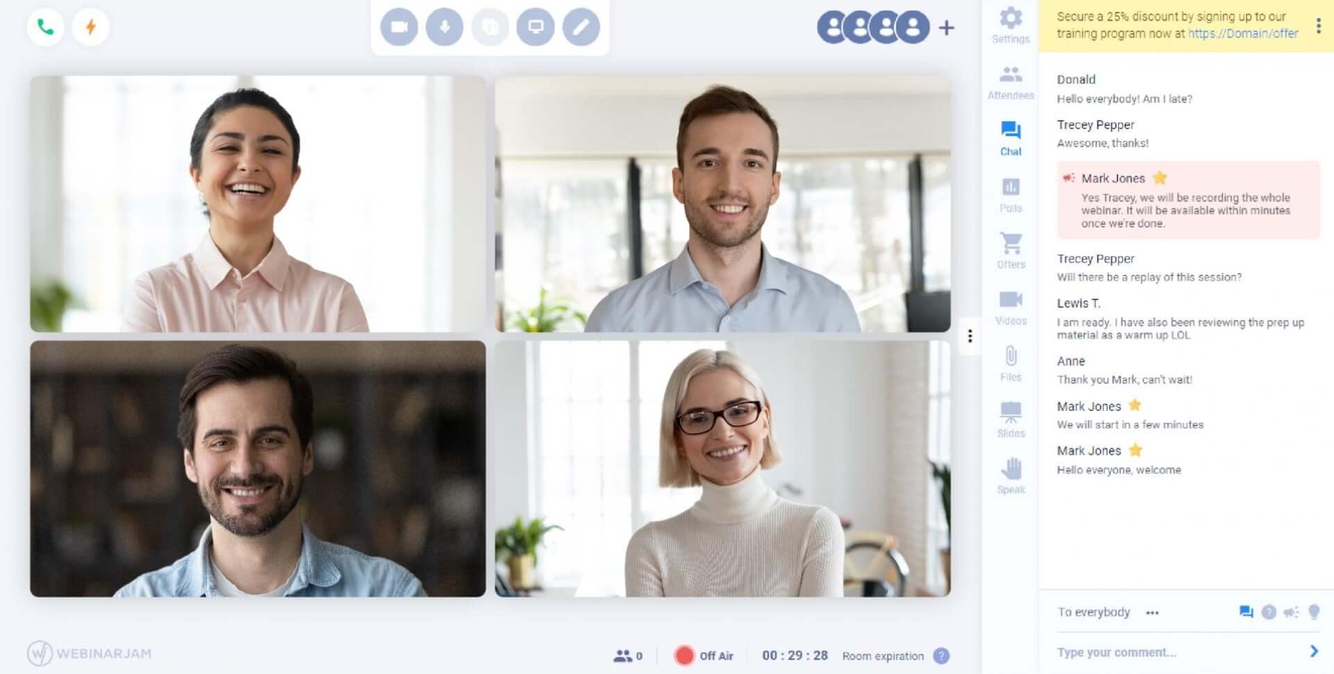 WebinarJam Screenshot