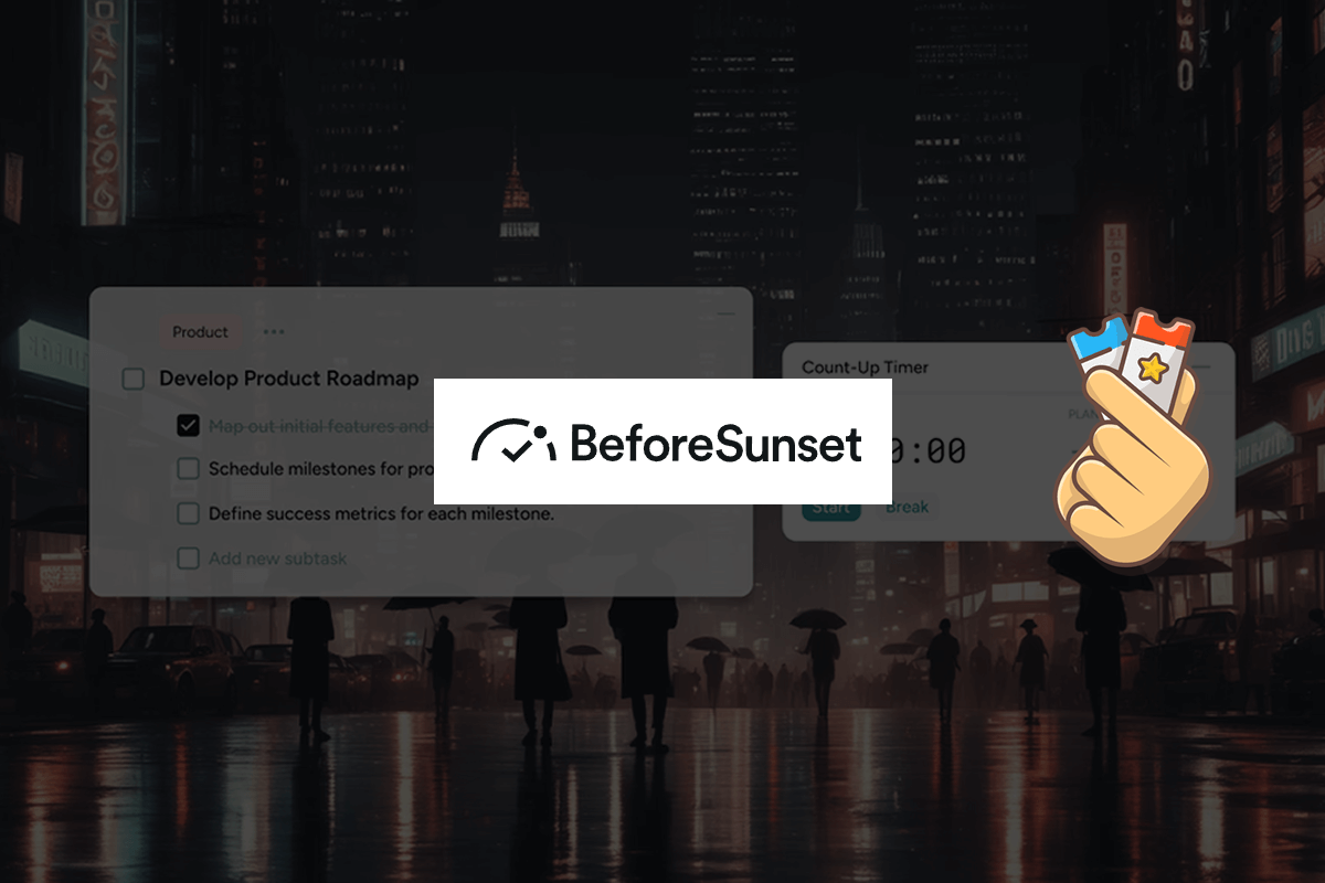 Toutes les façons d'obtenir les meilleures offres de BeforeSunset AI (45 % de réduction) - 2025