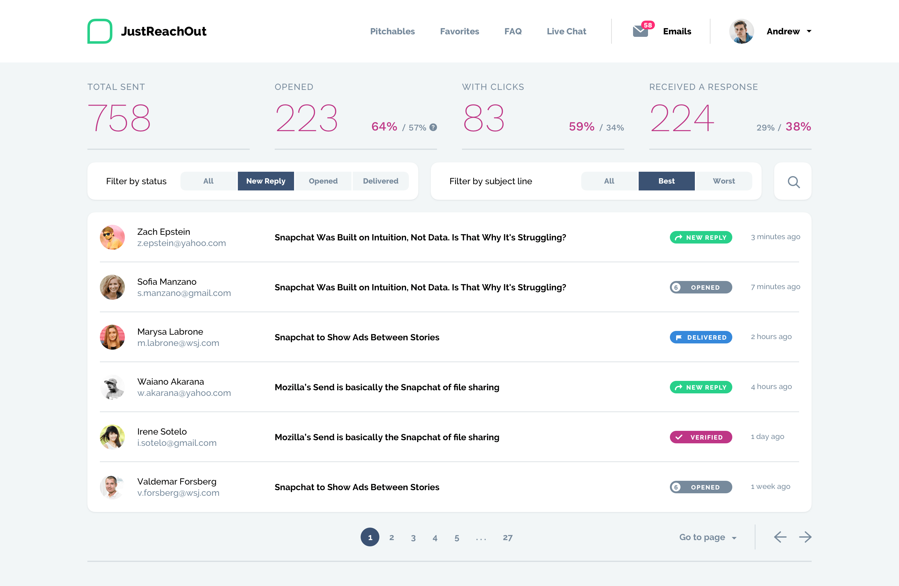 JustReachOut Screenshot