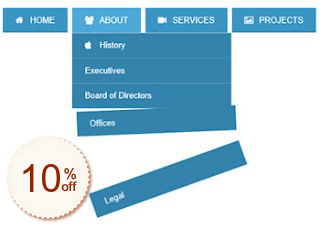 Animated Drop Down Menu Discount Coupon Code