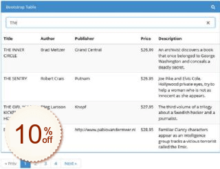 Bootstrap Table Code coupon de réduction