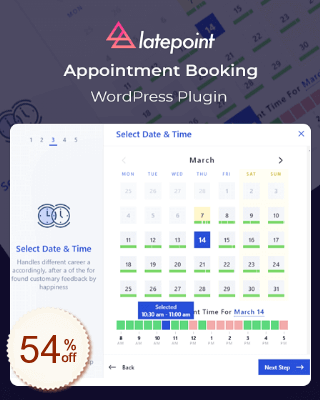 LatePoint Code coupon de réduction