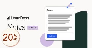 LearnDash Notes Code coupon de réduction