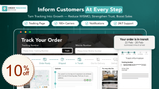 Order Tracking Notifier Discount Coupon Code