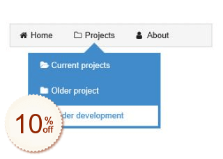 Tooltip Menu Code coupon de réduction
