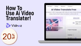 Vidnoz AI Video Translator Discount Coupon Code