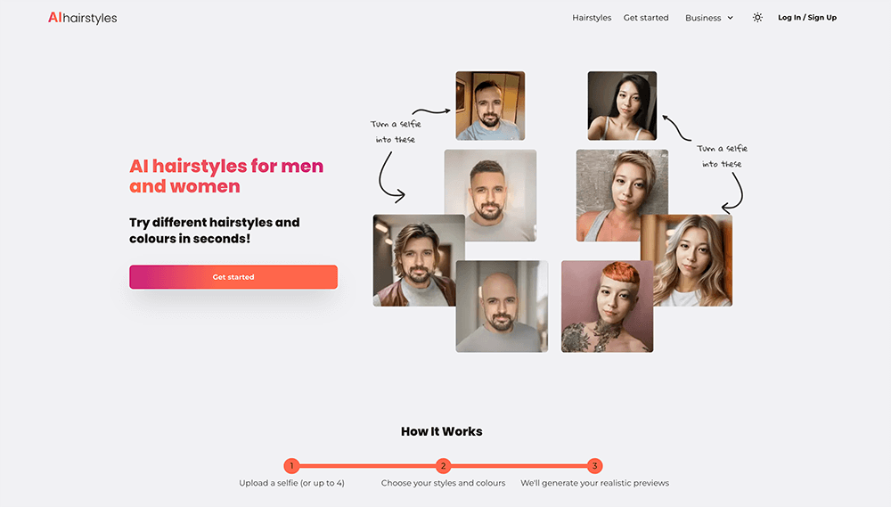 AI Hairsrtyles Screenshot