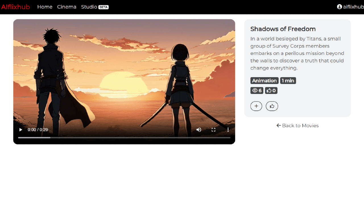 AIflixhub Screenshot