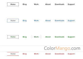 Animated Line Menu Screenshot