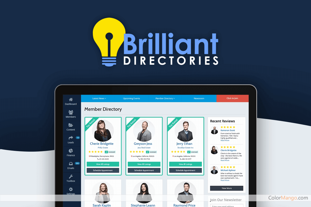 Brilliant Directories Screenshot