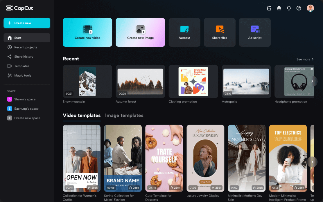 CapCut Screenshot