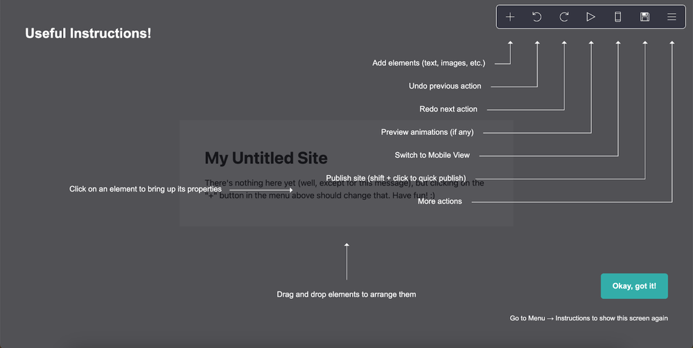 Carrd Screenshot