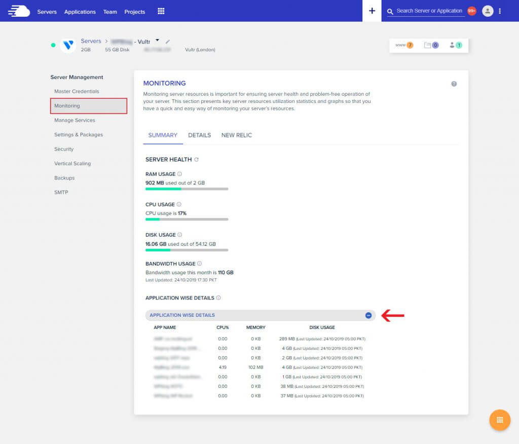 Cloudways Screenshot