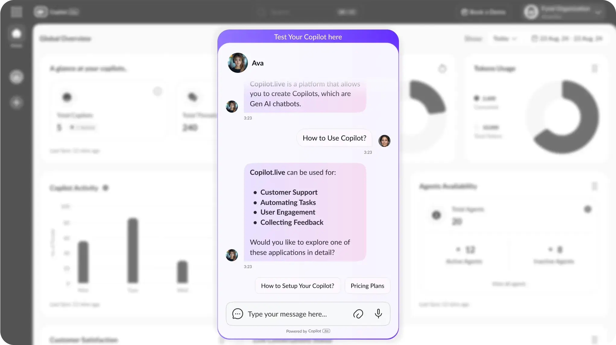 Copilot.live Screenshot