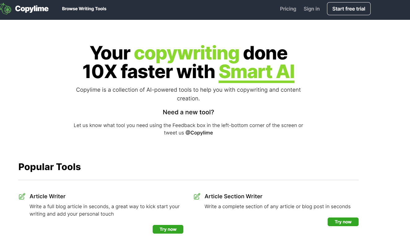 Copylime Screenshot