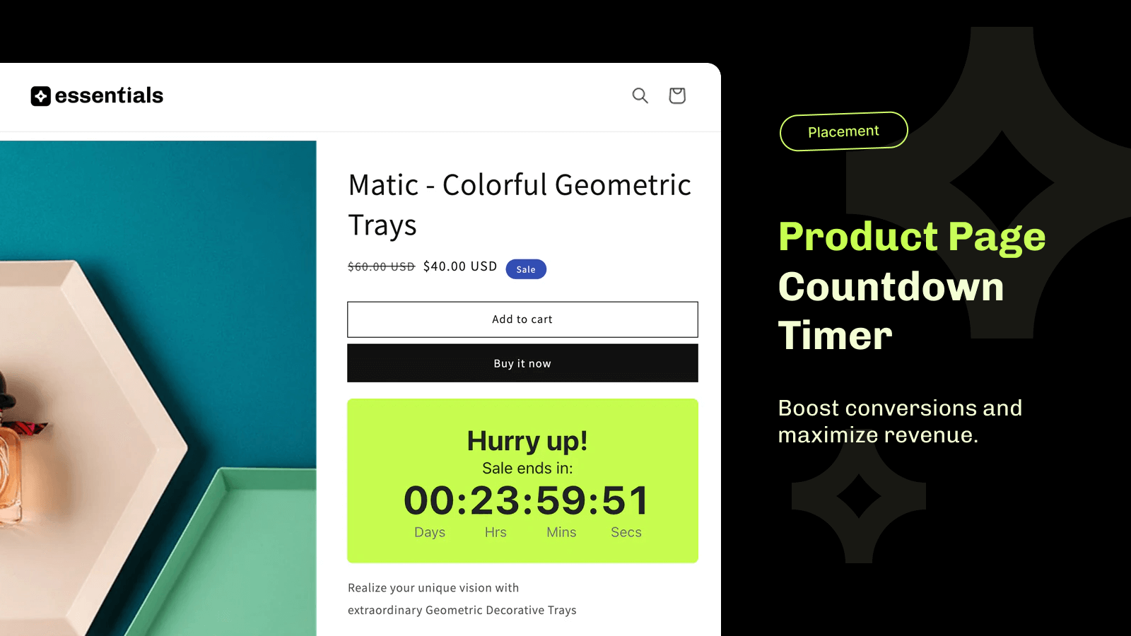 Essential Countdown Timer Bar Screenshot