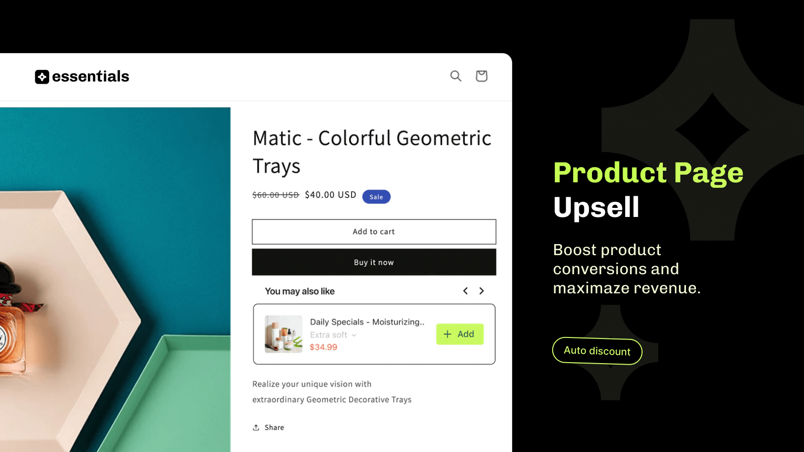 Essential Upsell & Cross Sell Screenshot