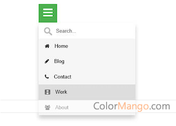 Filter Menu Screenshot