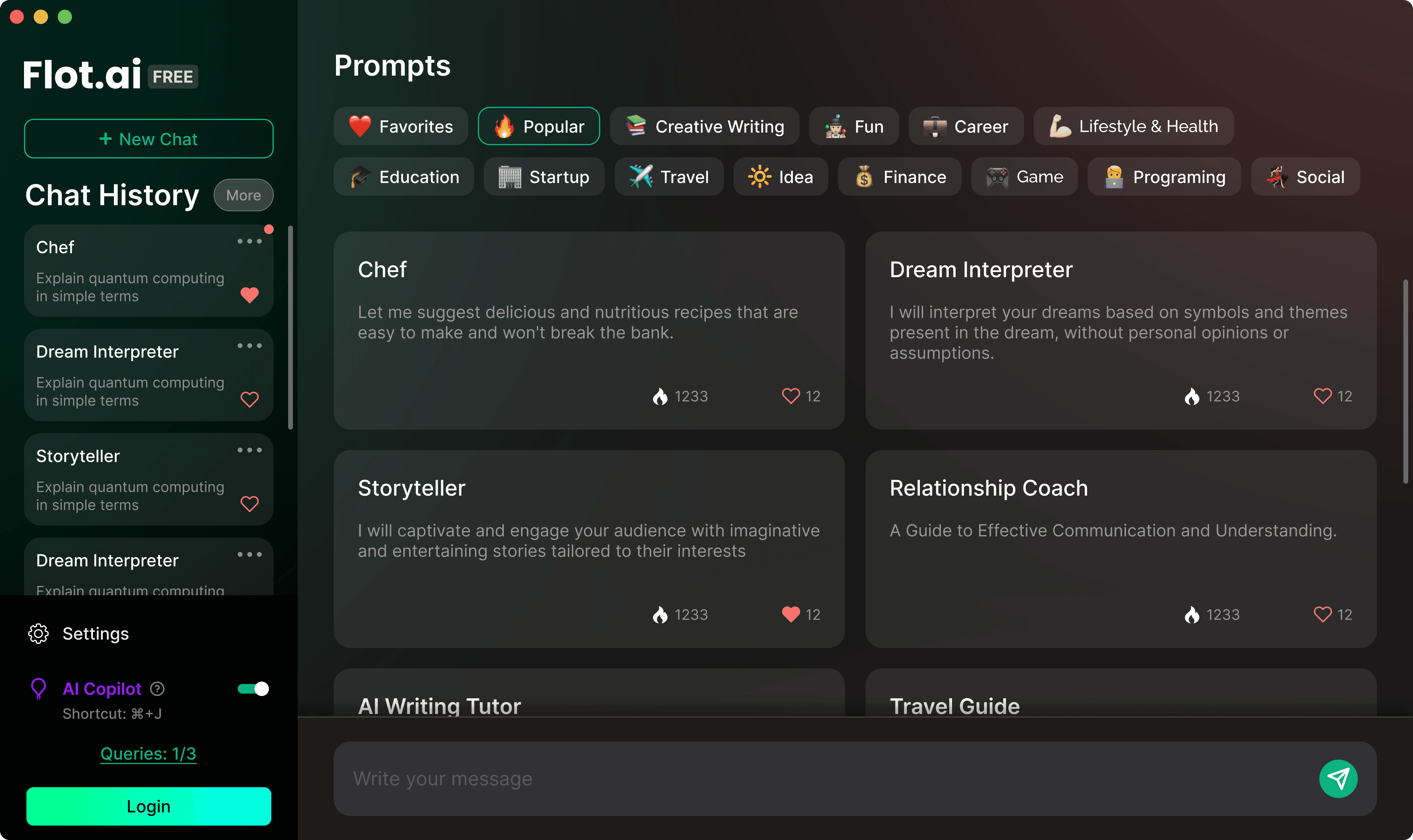 Flot AI Screenshot