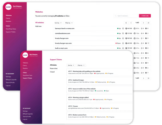 Glow WordPress Screenshot
