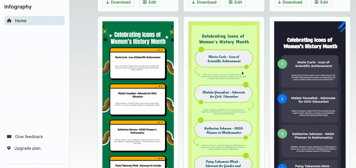 Infography Screenshot