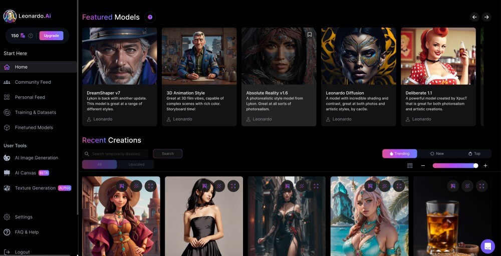 Leonardo Ai Screenshot