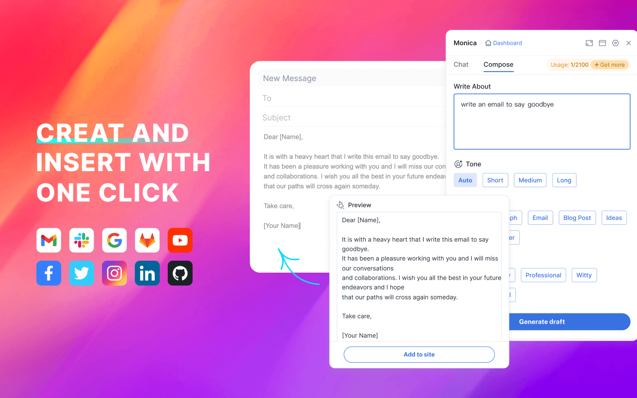 Monica AI Screenshot
