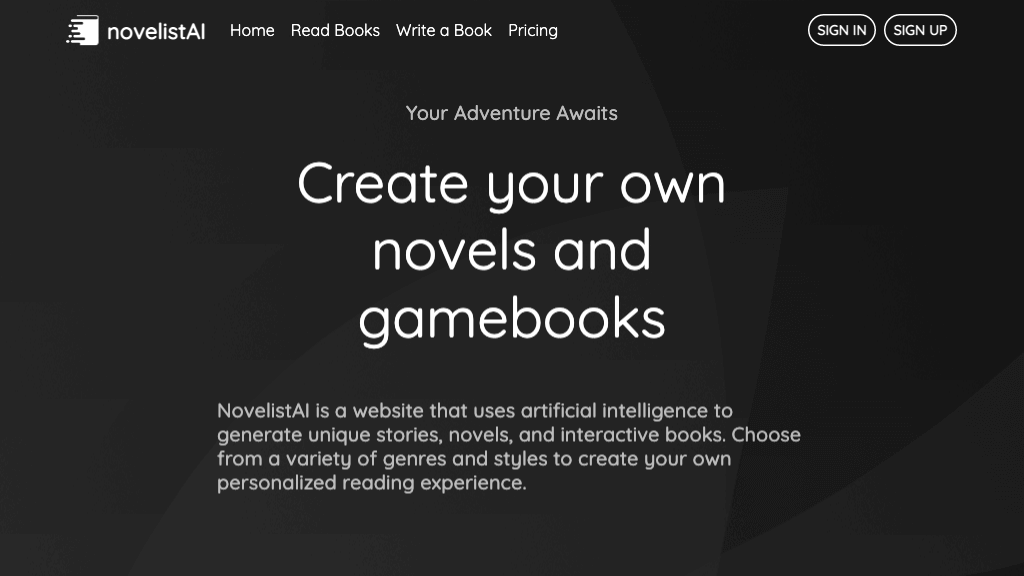 novelistAI Screenshot