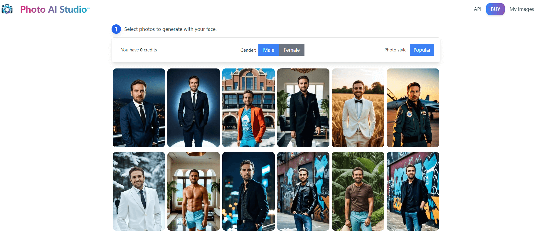 Photo AI Studio Screenshot