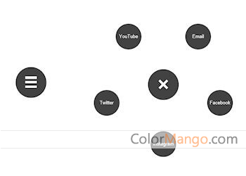 Radial Text Menu Screenshot